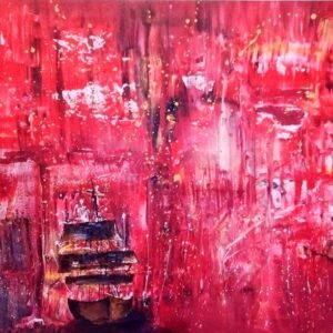 Sailing through Troubled Waters - Acrylic Art