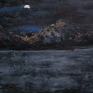 The Golden Mountain - Acrylic Art