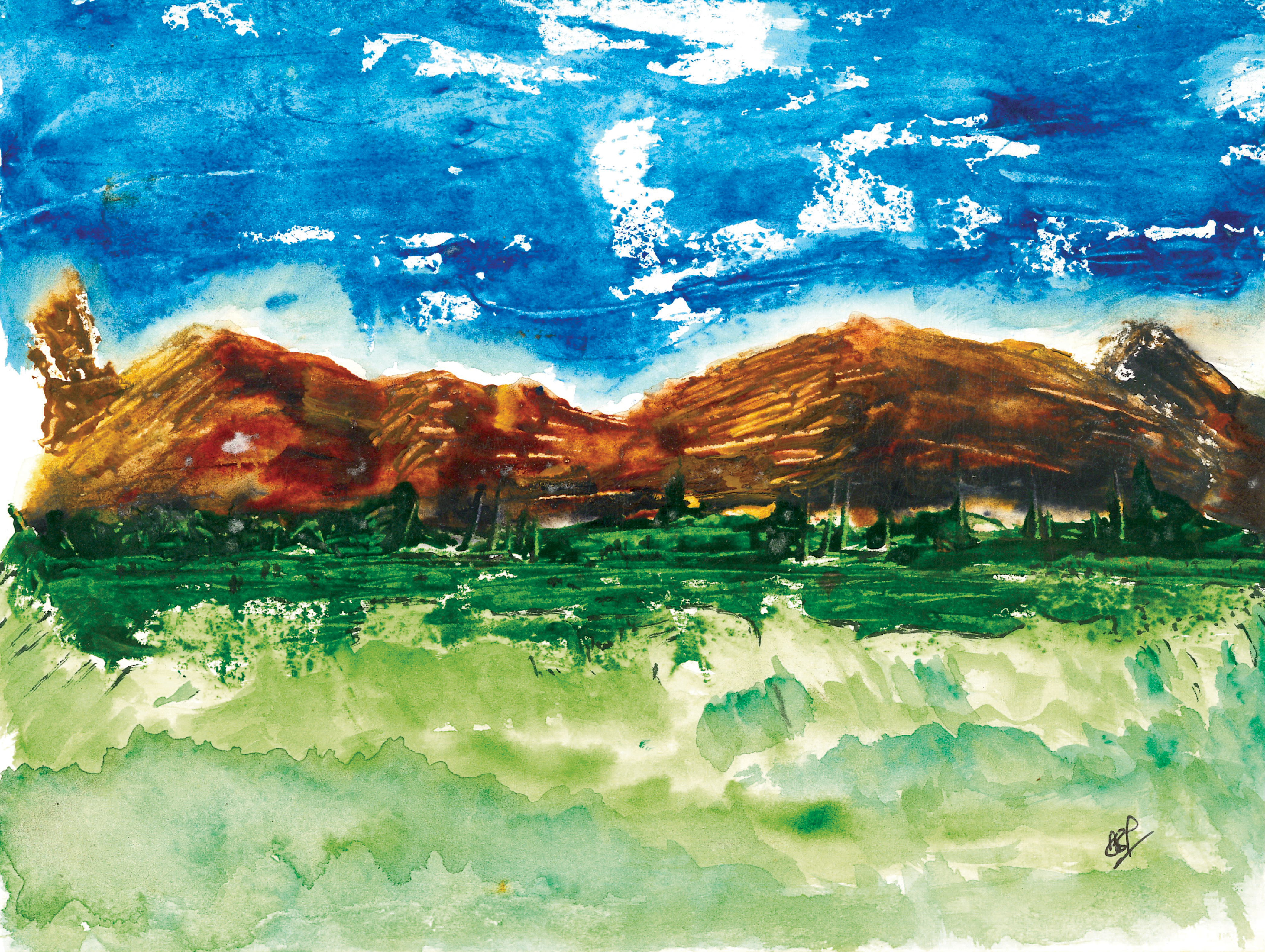 Ridges under the Sky
