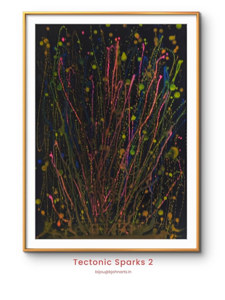 The second study in an ongoing exploration of kinetic movement on high-contrast mediums, staying entirely within the ecosystem — their watercolors matched with heavy, uncoated black drawing paper.